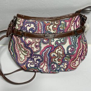 Nine & Co. NWT $45 Womens Purse Handbag colorful floral paisley
